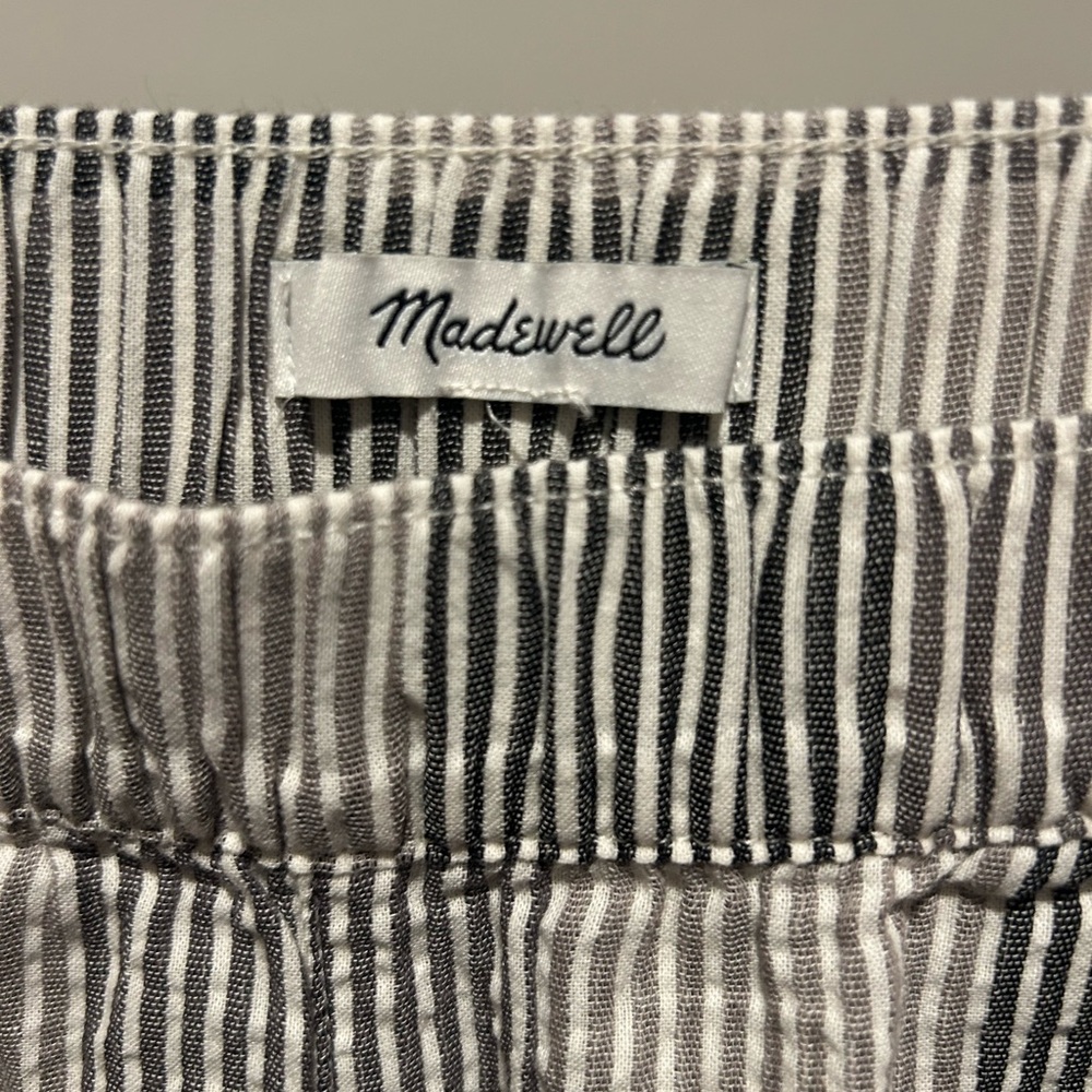 Madewell Black and White Striped Shorts - Picture 3 of 4